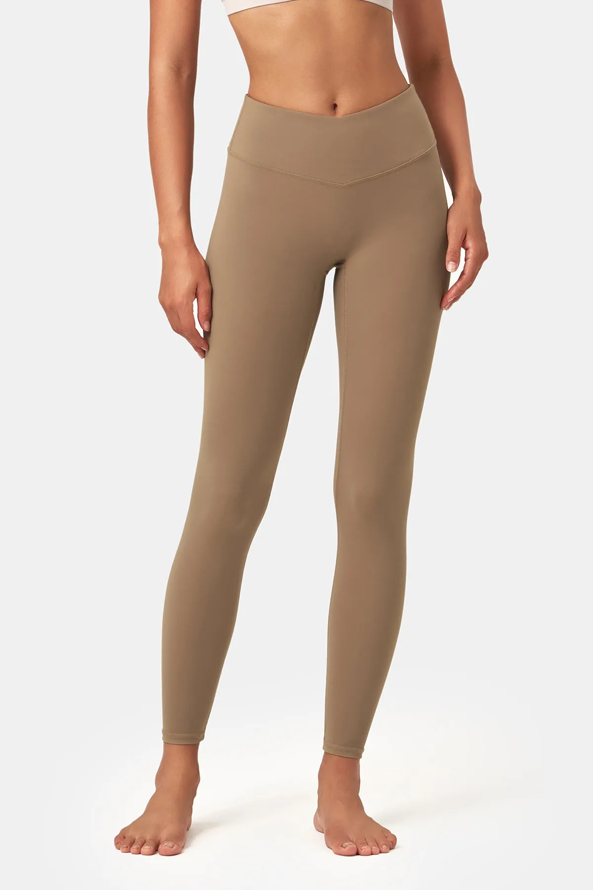 V-Waist Seamless Capri Leggings