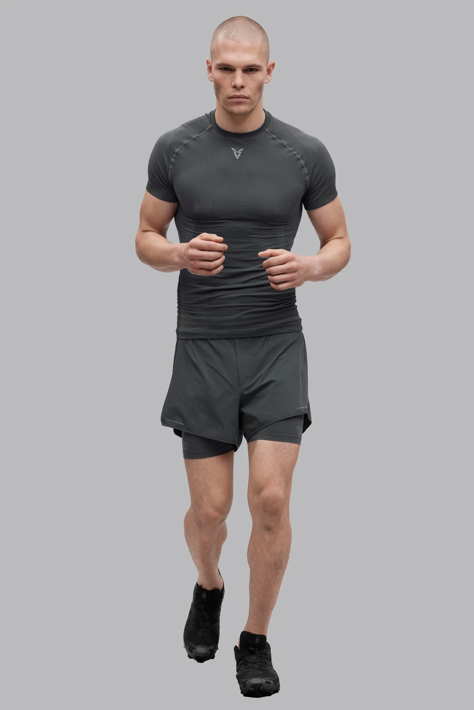 V_BASE SEAMLESS T-SHIRT - Dark Gray