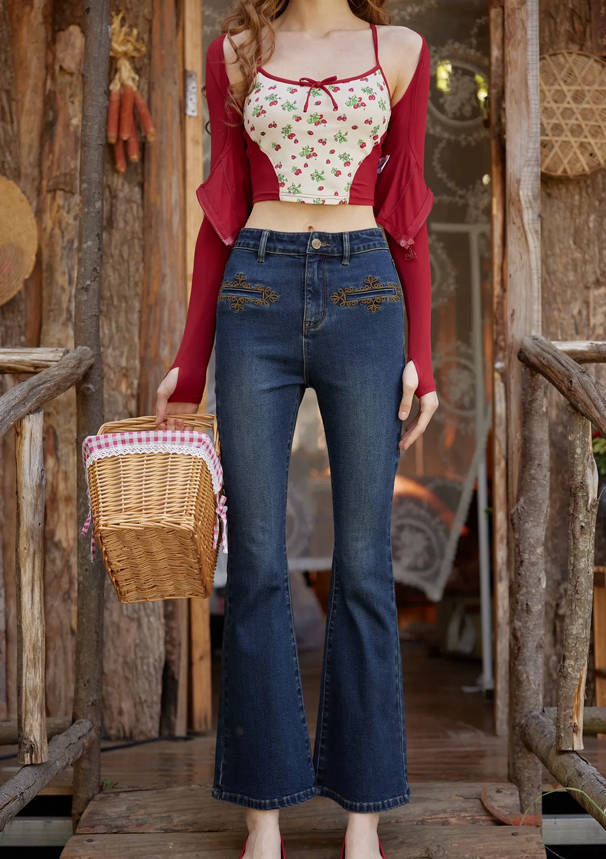 Vibrant Strawberry Sports Cardigan