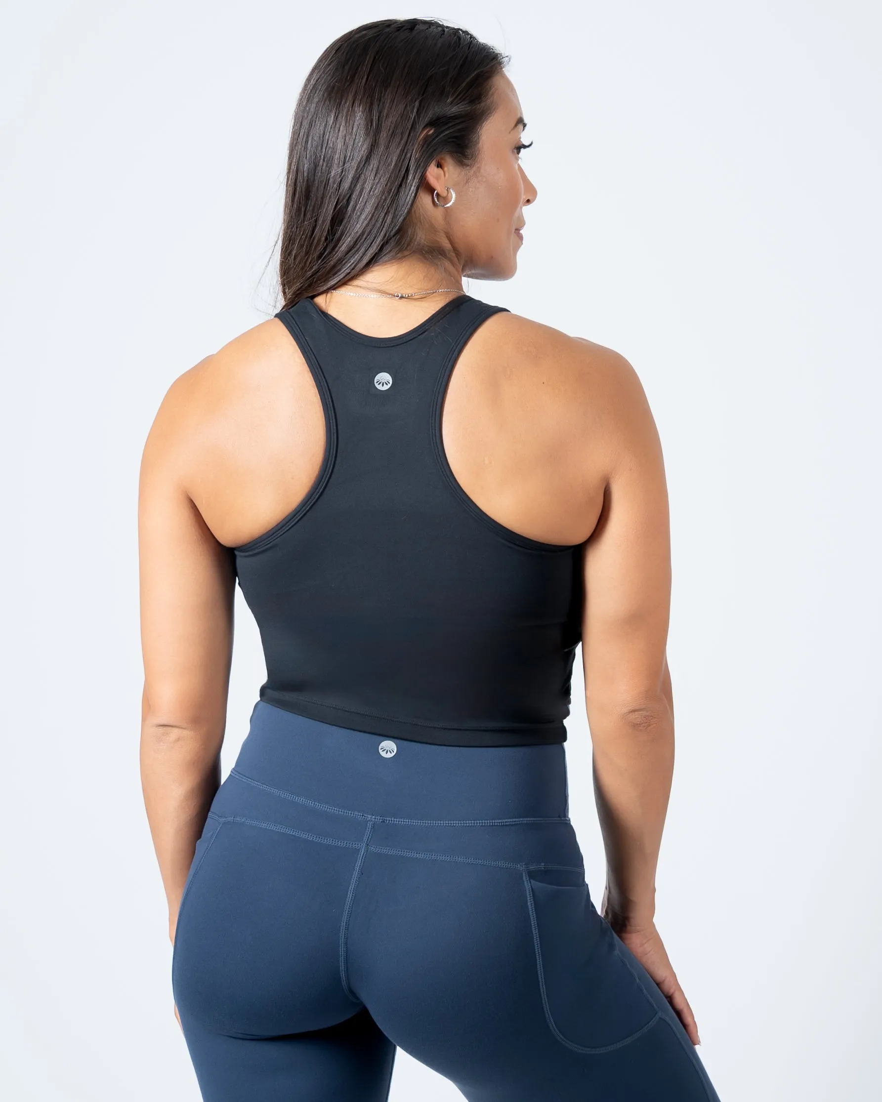 Vinyasa Crop Top - Black