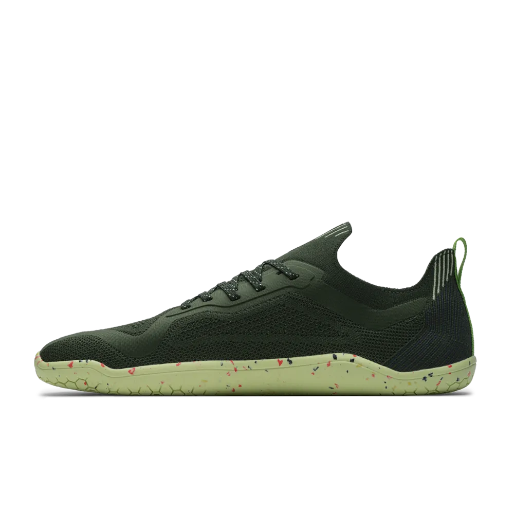 Mens Vivobarefoot Primus Lite Knit Sneakers - Douglas Fir Color, Lightweight & Breathable